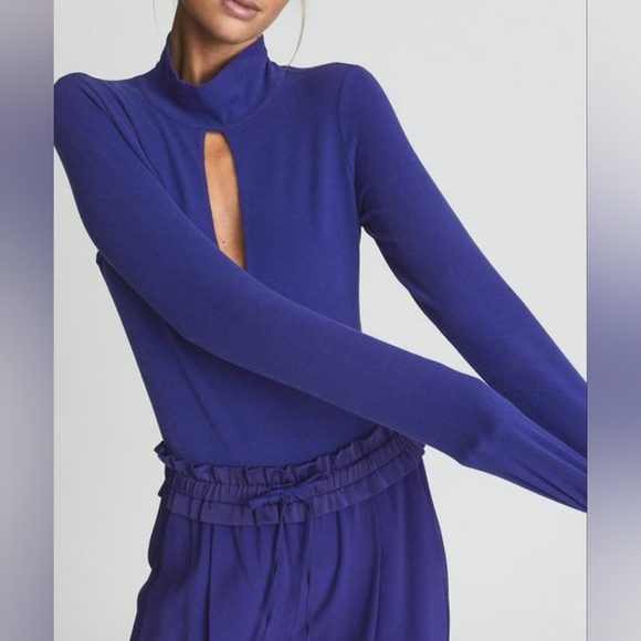 NWT REISS | Corrine High Neck Bodysuit - Picture 7 of 8
